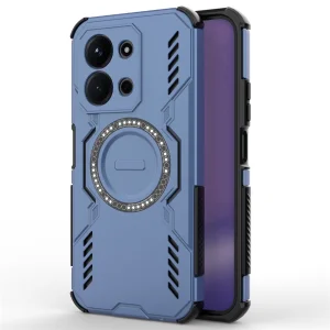 Калъф Magnetic Metal Kickstand за Xiaomi Redmi 15C, син