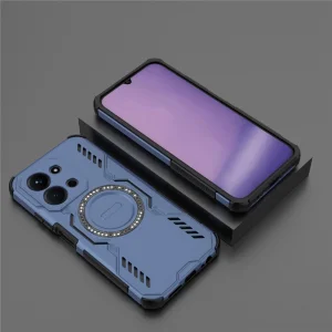 Калъф Magnetic Metal Kickstand за Xiaomi Redmi 15C, син 4