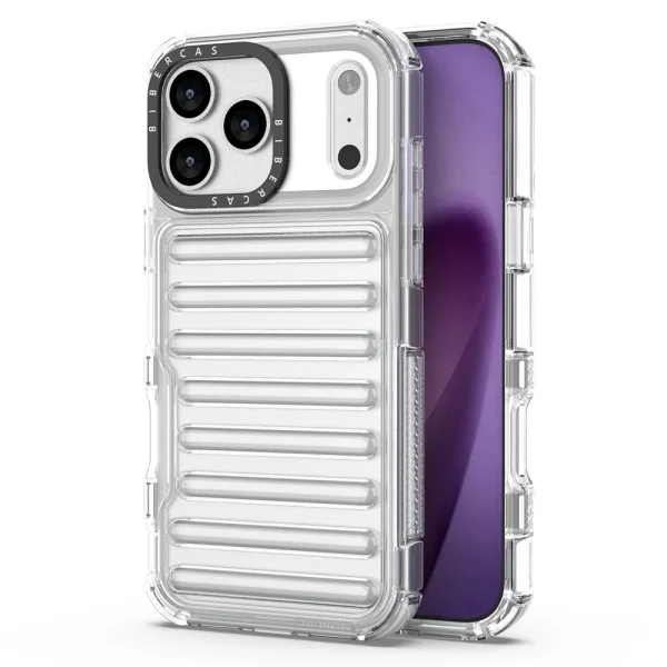 Shockproof case Stripe Design Anti-Slip for iPhone 18 Pro Max, transparent 1