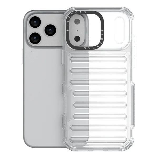 Shockproof case Stripe Design Anti-Slip for iPhone 18 Pro Max, transparent 2