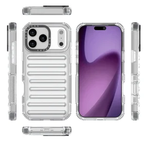Shockproof case Stripe Design Anti-Slip for iPhone 18 Pro Max, transparent 4