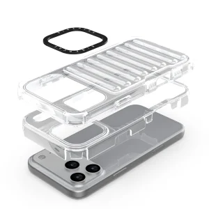Shockproof case Stripe Design Anti-Slip for iPhone 18 Pro Max, transparent 3