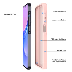 Удароустойчив калъф DUX DUCIS Yind Matte за Samsung Galaxy A17, розов 4