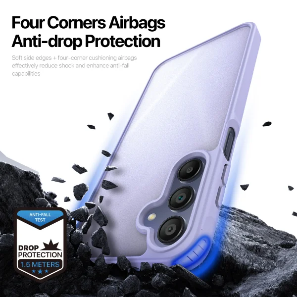 Удароустойчив калъф DUX DUCIS Yind Matte за Samsung Galaxy A17, лилав 6