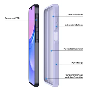 Удароустойчив калъф DUX DUCIS Yind Matte за Samsung Galaxy A17, лилав 4