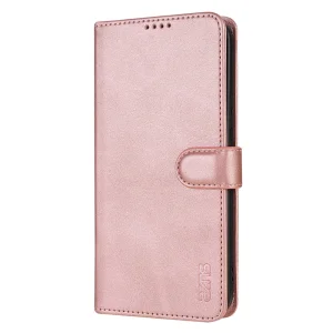 Калъф Тефтер AZNS PU Leather за Samsung Galaxy A17 5G / A17 4G, розов-златист 6