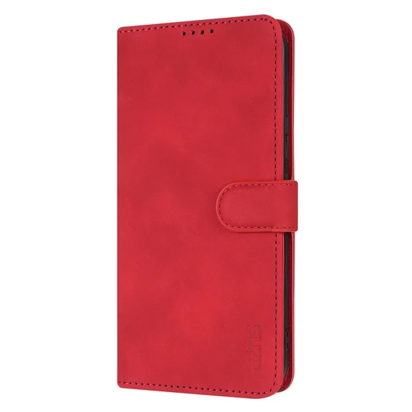 Калъф Тефтер AZNS PU Leather за Samsung Galaxy A17 5G / A17 4G, червен 5