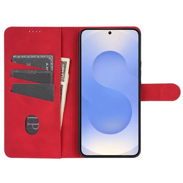 Калъф Тефтер AZNS PU Leather за Samsung Galaxy A17 5G / A17 4G, червен 2
