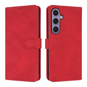 Калъф Тефтер AZNS PU Leather за Samsung Galaxy A17 5G / A17 4G, червен
