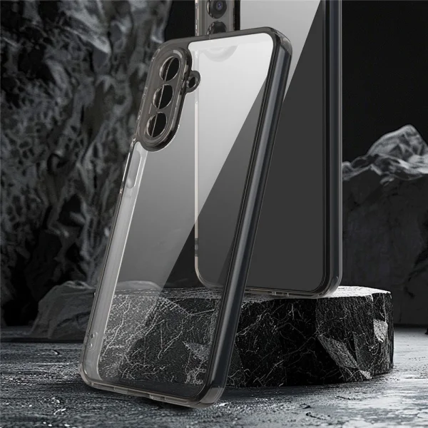 Удароустойчив калъф Acrylic Anti Yellowing за Samsung Galaxy A17 5G / A17 4G, черен 3
