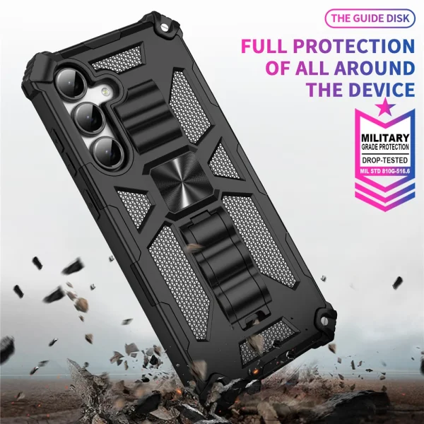 Shockproof case Kickstand Armor for Samsung Galaxy A17, Black 3