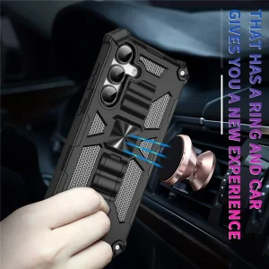 Shockproof case Kickstand Armor for Samsung Galaxy A17, Black 4