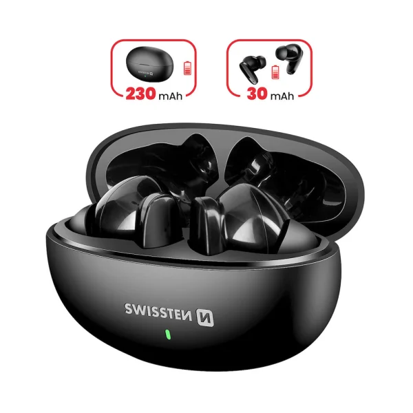 Wireless Earphones TWS SWISSTEN SONIC, Black 2