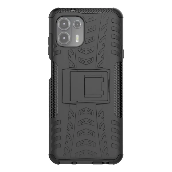 Удароустойчив Калъф с поставка Hybrid за Motorola Edge 20 Lite, Черен 1