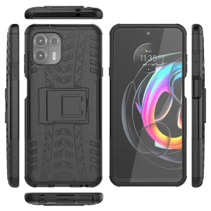 Удароустойчив Калъф с поставка Hybrid за Motorola Edge 20 Lite, Черен 5