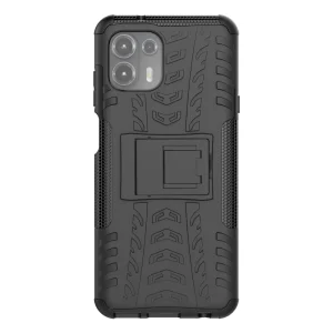Удароустойчив Калъф с поставка Hybrid за Motorola Edge 20 Lite, Черен