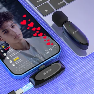 Безжичен Микрофон за Смартфон Devia Kintone USB-C, черен 4