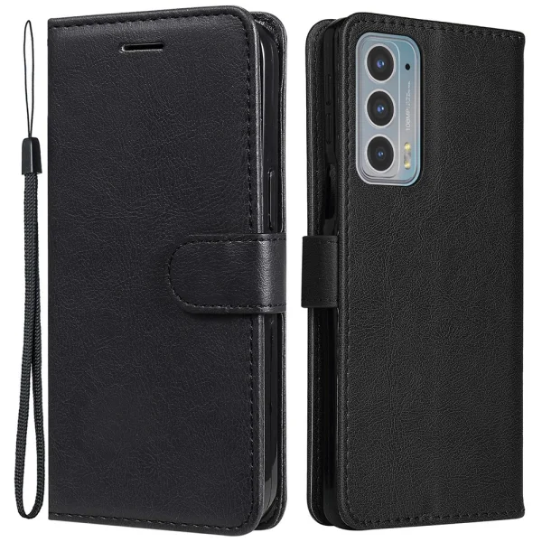 Калъф Тефтер за Motorola Edge 20, Черен 2
