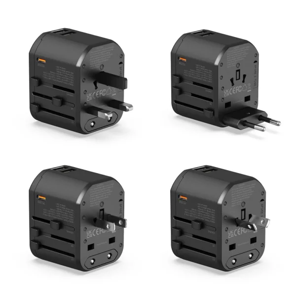 Prestico AC4 Travel Adapter PD 20W Charger, black 2