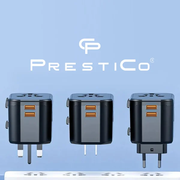 Prestico AC4 Travel Adapter PD 20W Charger, black 3