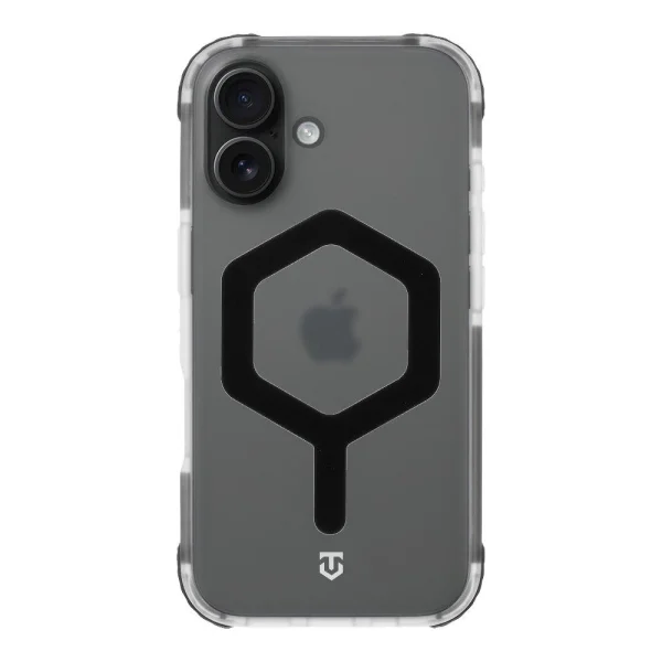 Удароустойчив калъф Tactical MagForce Hexagon за iPhone 17, черен - прозрачен 1