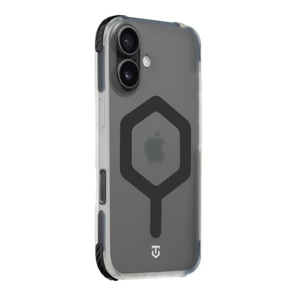 Удароустойчив калъф Tactical MagForce Hexagon за iPhone 17, черен - прозрачен 3