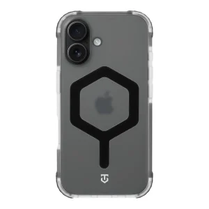 Удароустойчив калъф Tactical MagForce Hexagon за iPhone 17, черен - прозрачен