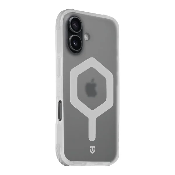 Удароустойчив калъф Tactical MagForce Hexagon за iPhone 17, бял - прозрачен 3