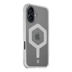 Удароустойчив калъф Tactical MagForce Hexagon за iPhone 17, бял - прозрачен 3