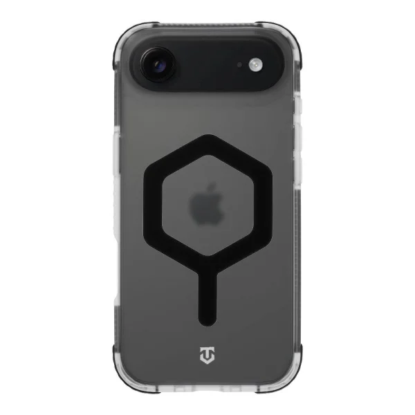 Удароустойчив калъф Tactical MagForce Hexagon за iPhone 17 Air, черен - прозрачен 1
