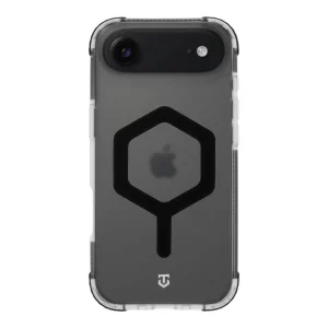 Удароустойчив калъф Tactical MagForce Hexagon за iPhone 17 Air, черен - прозрачен
