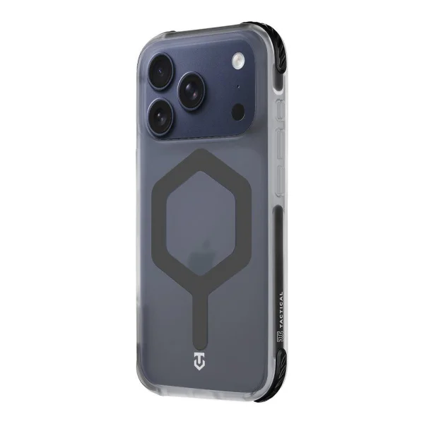 Shockproof case Tactical MagForce Hexagon for iPhone 18 Pro Max, black - transparent 5