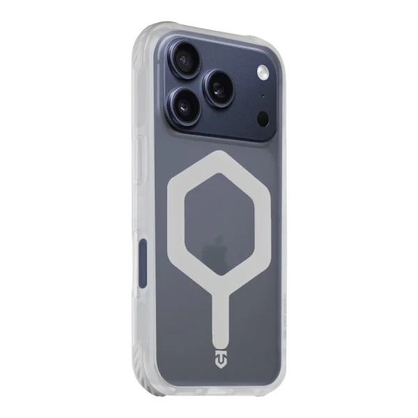 Tactical MagForce Hexagon shockproof case for iPhone 18 Pro Max, transparent - white 3