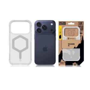 Tactical MagForce Hexagon shockproof case for iPhone 18 Pro Max, transparent - white 6