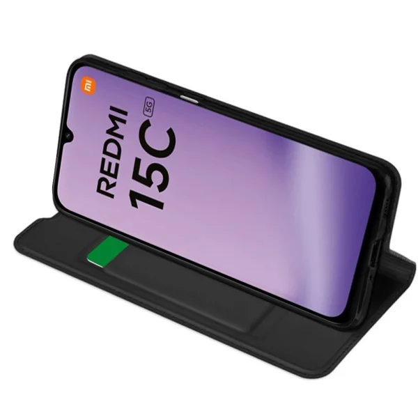 Flip Case Techsuit Magskin for Xiaomi redmi 15C 5G/4G, black 4