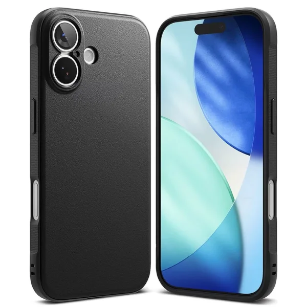 Силиконов калъф Ringke Onyx за iPhone 17, черен 1