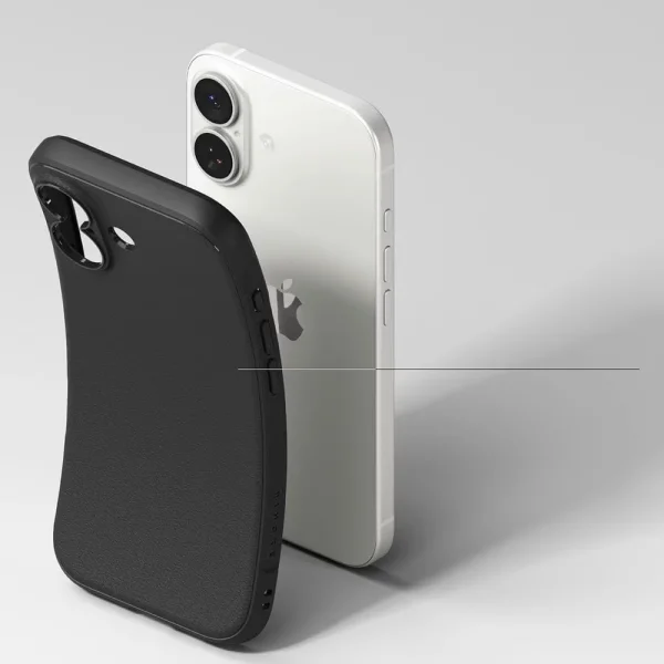 Силиконов калъф Ringke Onyx за iPhone 17, черен 2
