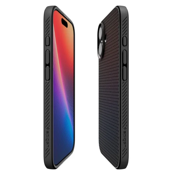 Silicone case Spigen Liquid Air for iPhone 17, black 5