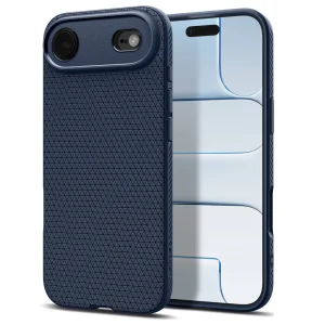 Силиконов калъф Spigen Liquid Air за iPhone Air, тъмно син