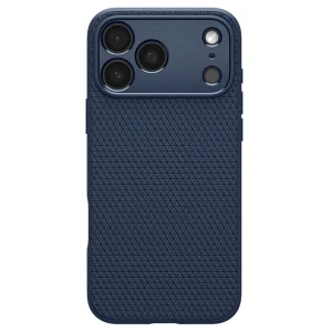 Силиконов калъф Spigen Liquid Air за iPhone 18 Pro Max, тъмно син 3