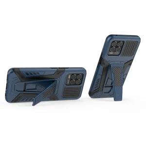 Shockproof Kickstand Case for Realme 8, Blue 3