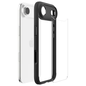Удароустойчив калъф Spigen Ultra Hybrid за iPhone Air, черен-прозрачен 6