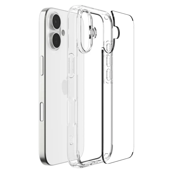 Spigen Ultra Hybrid shockproof case for iPhone 17, transparent 5