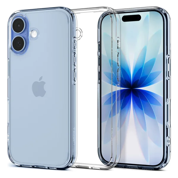 Spigen Ultra Hybrid shockproof case for iPhone 17, transparent 1