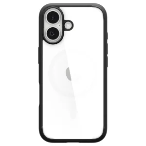 Удароустойчив калъф Spigen Ultra Hybrid за iPhone 17, черен-прозрачен 4