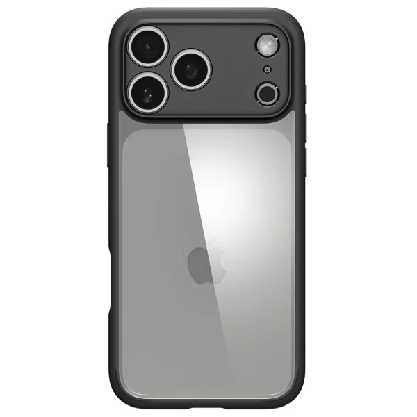 Shockproof case Spigen Ultra Hybrid for iPhone 18 Pro, black-transparent 5