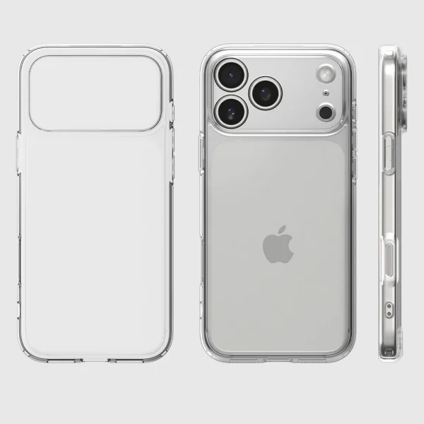 Shockproof Spigen Ultra Hybrid Case for iPhone 18 Pro, transparent 3