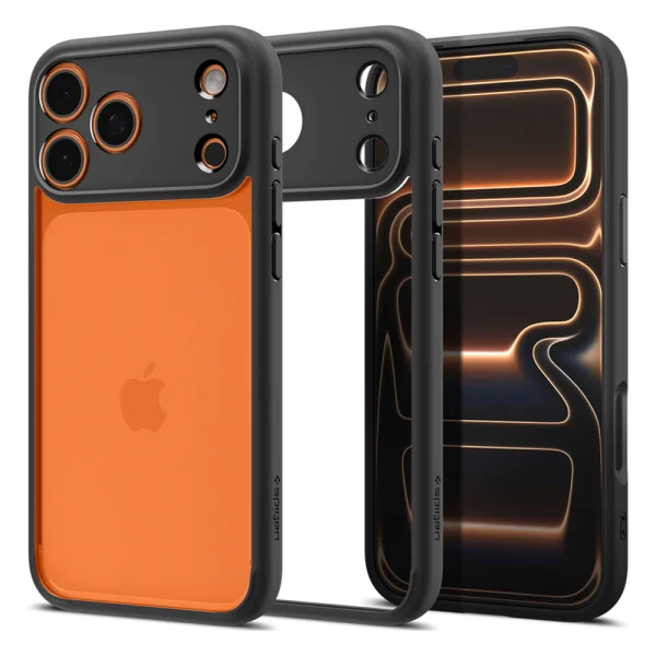 Shockproof case Spigen Ultra Hybrid for iPhone 18 Pro Max, black 5