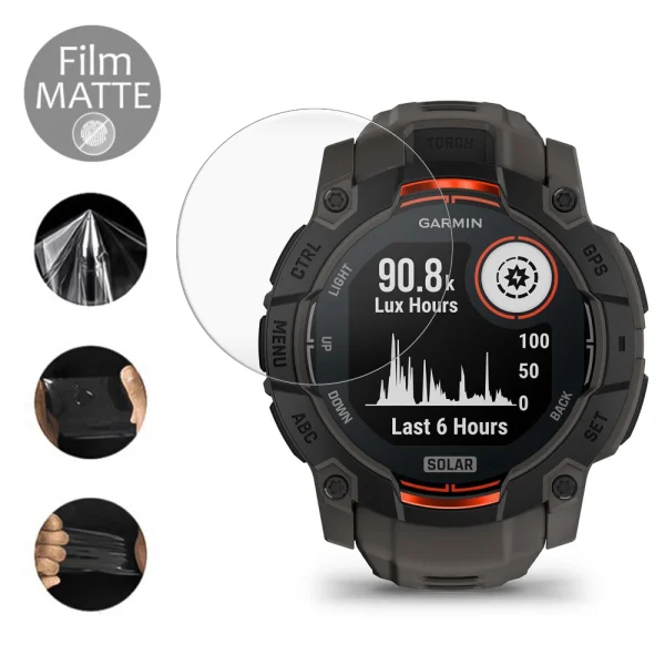 Хидрогел протектор за часовник MATTE за Garmin Instinct 3 Solar 50mm 1