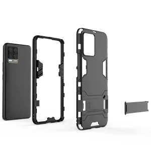 Shockproof Case Kickstand for Realme 8 4G, Black 3